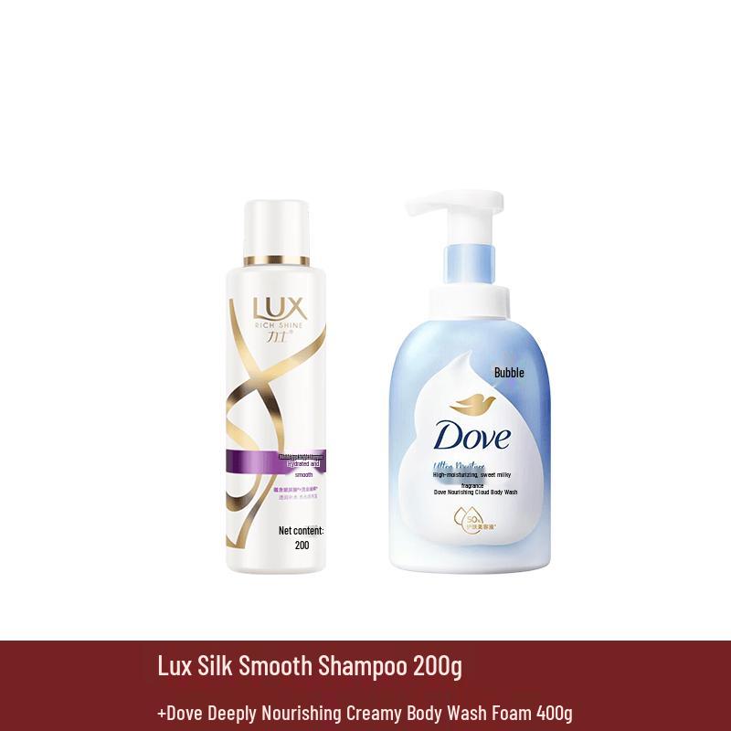 Lux Hydrating Silky Shampoo & Deep Nourishing Shower Foam Set