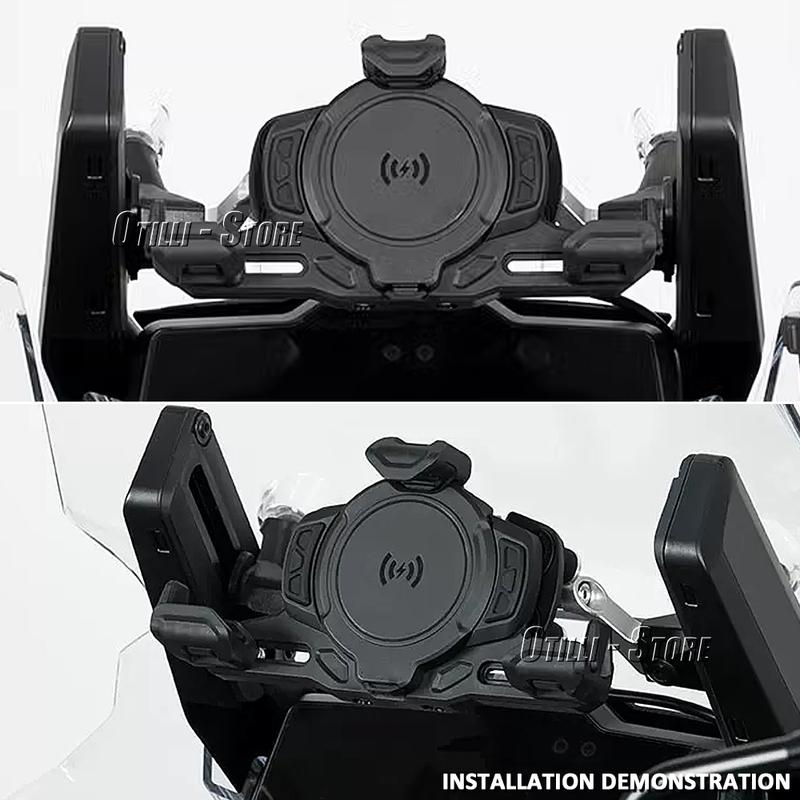 For Tiger1200 Tiger 1200 GT Pro 2023 2024 GPS Navigation Bracket Motorcycle Stand Mobile Phone USB Charge Holder