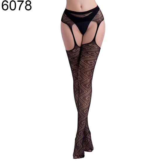 Sexy Women Soft Breathable Fishnet Stockings Tights Hollow Pantyhose Suspenders