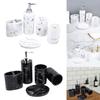 Bathroom Supplies Accessory Set 5-Piece Toothbrush Holder Dispenser