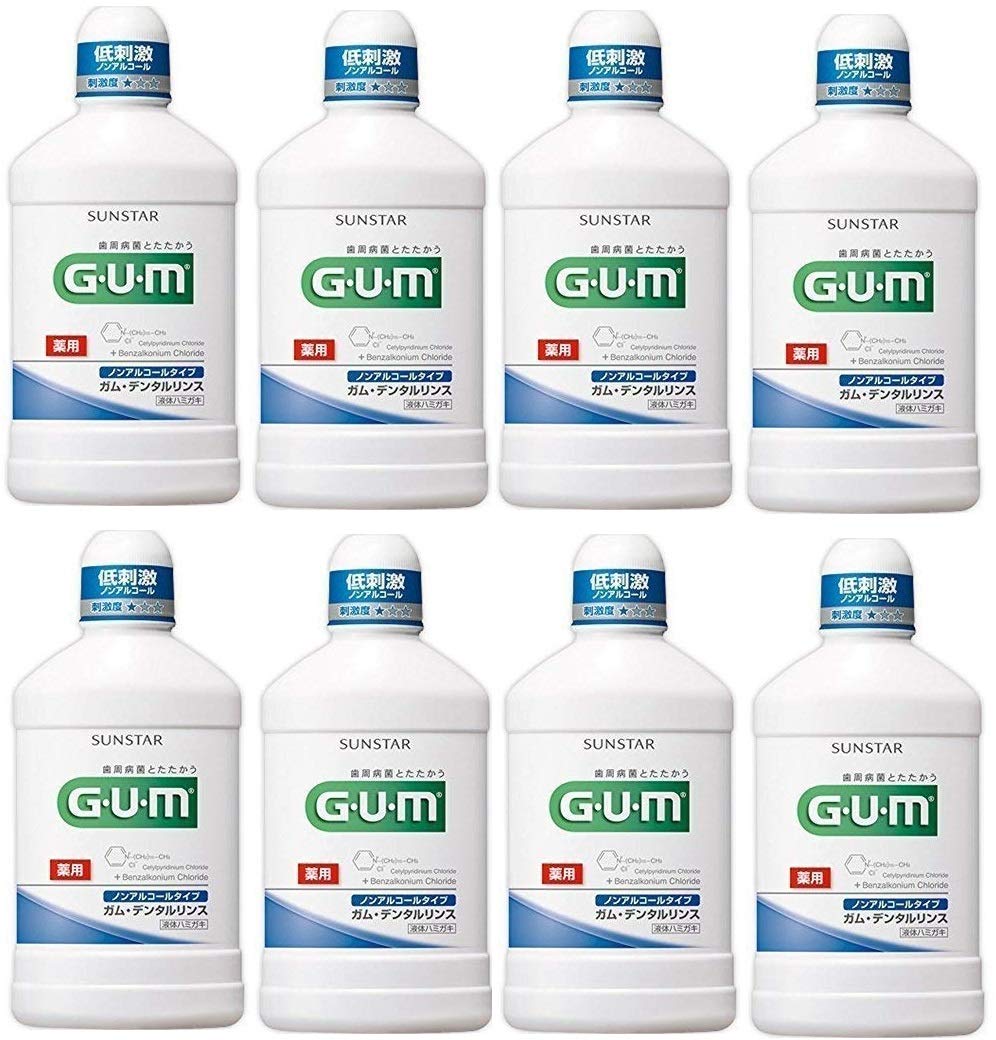

Ополаскиватель для полости рта GUM 500 мл x 8 шт. [Оптовая закупка] (безалкогольный тип) (квазилекарство)