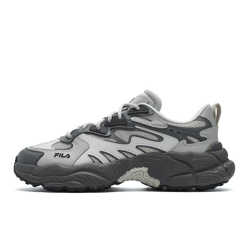 FILA Fern Fashion Sports Retro Versatile Non-Slip Durable Low-Top Casual Shoes Men sneaker Feather-Gray F12M431110FFW