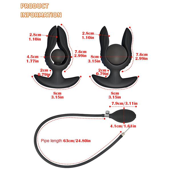 Wireless Remote Removable Inflatable Anal Vibrator Anus Dilator Sex Toys for Men Women Prostate Massager Vaginal Dilator