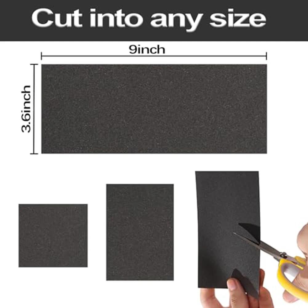 15pcs 7000 Grit Sandpaper Waterproof Silicon Carbide For Art Craft Woodworking Automotive Metalwork Car Detailing Polishing Task