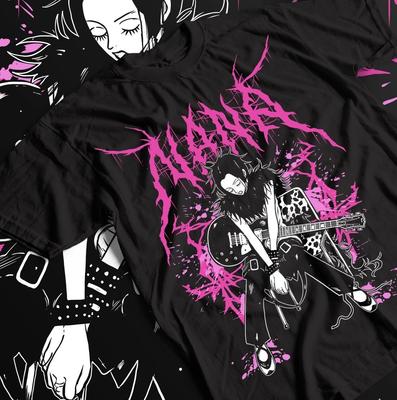 Nana Osaki Unisex T-Shirt, Black Stones Manga Anime Kawaii Grafik T-Shirt