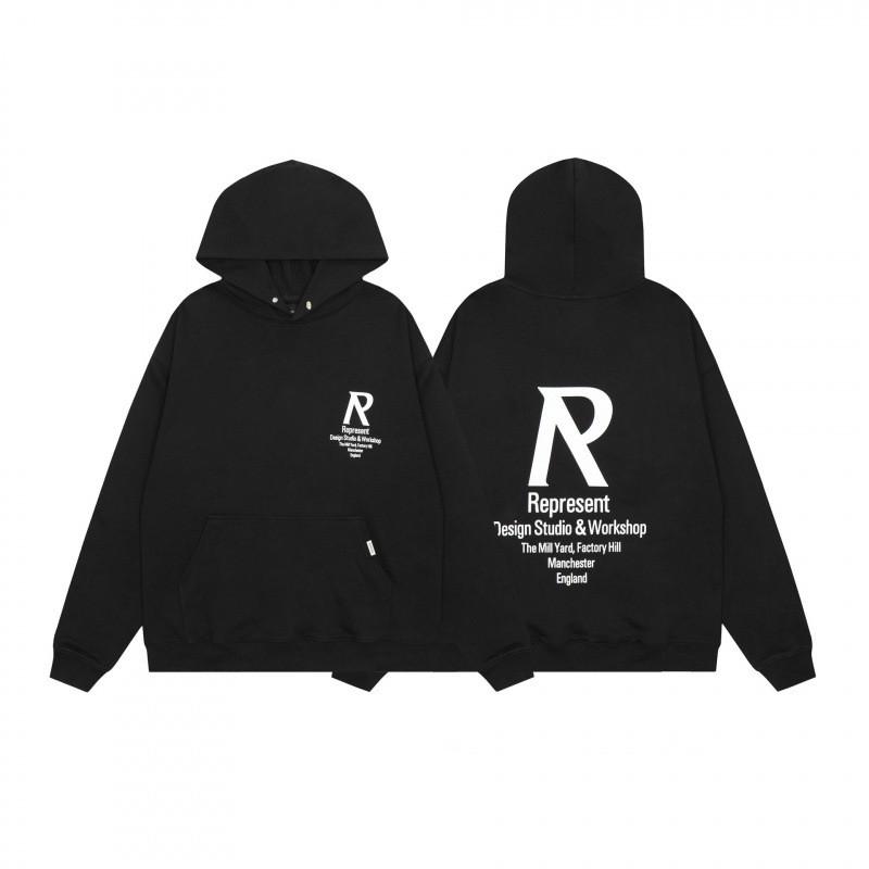 Unisex Hooded Sweatshirt With Letter Print Loose Fit Cotton Pullover Teens Adults Fall Casual Wear