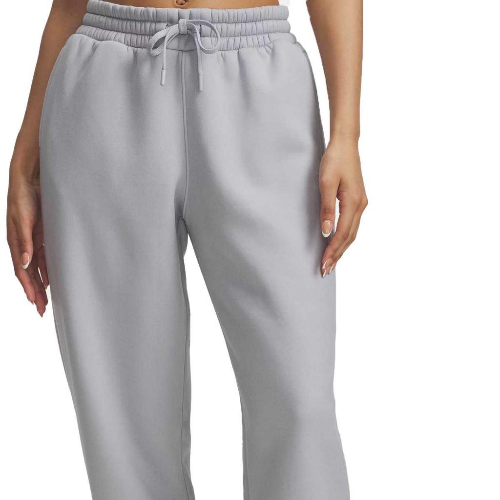 Under Armour Relaxed Joggers Armour Fleece Solid Color Drawstring Cuffed Loose Knit Sports Pants Women Bottoms 6004869-012