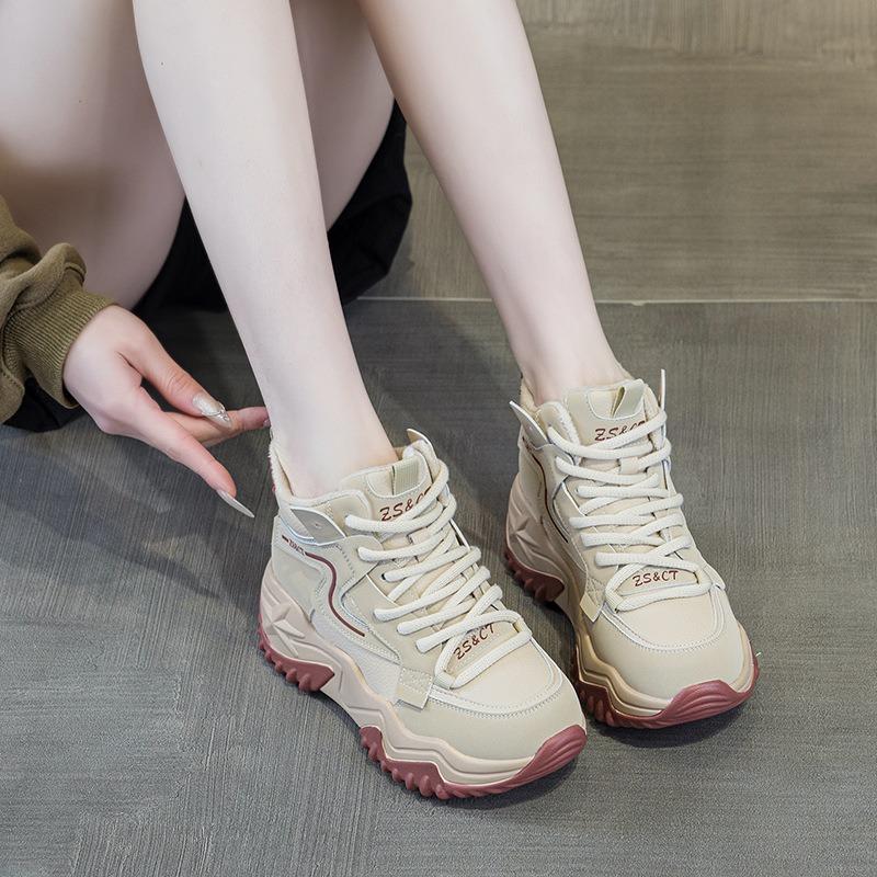 9962 leather high-top shoes children's new versatile autumn and winter platform sports and leisure shoes