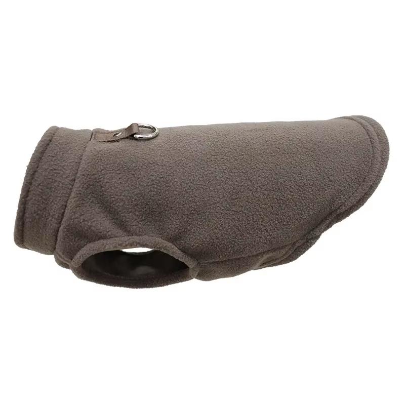 Teplé fleecové oblečení pro psy Pet Psí bunda Vesta s D-kroužkem Pro malé psy Kočky Oblečení Francouzský buldoček Kostýmy Čivava Kabát
