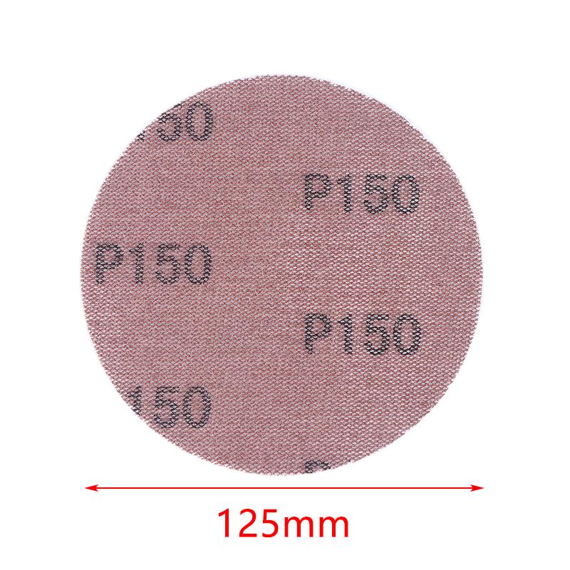 10 Stück 5 Zoll Klett-Schleifpapier Gitter-Schleifscheiben 125 mm Netz-Schleifpapier Staubfrei Anti-Blockierend Schleifpapier für Auto