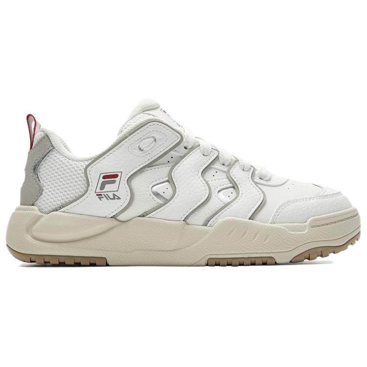Fila BRACE Abrasion Resistant, Lightweight, And Breathable Low Top Skateboard Shoes Women's Star White F12W542201F-SI
