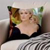 MMeryl Streep Cushion Cover Pillowcase Antidustmite Invisible Zipper Short Plush Sofa Cushion