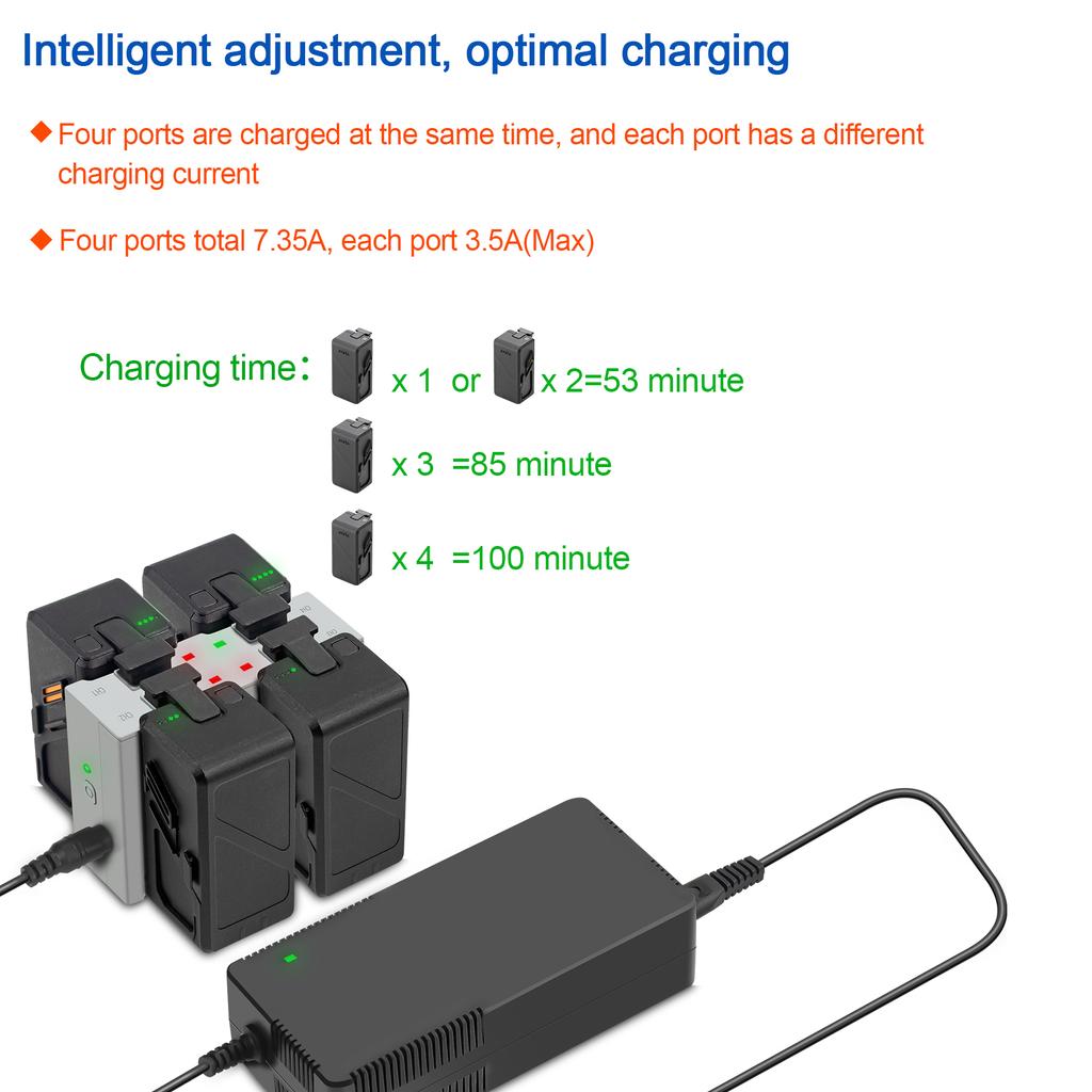 High Efficiency Drones Battery Charging Hubs For Avata 1 Drones Batteries Quick Charging With Overcharge Protections