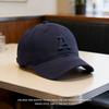 Embroidery A letter baseball cap female hard top showing face small versatile casual cap male ins trendy brand