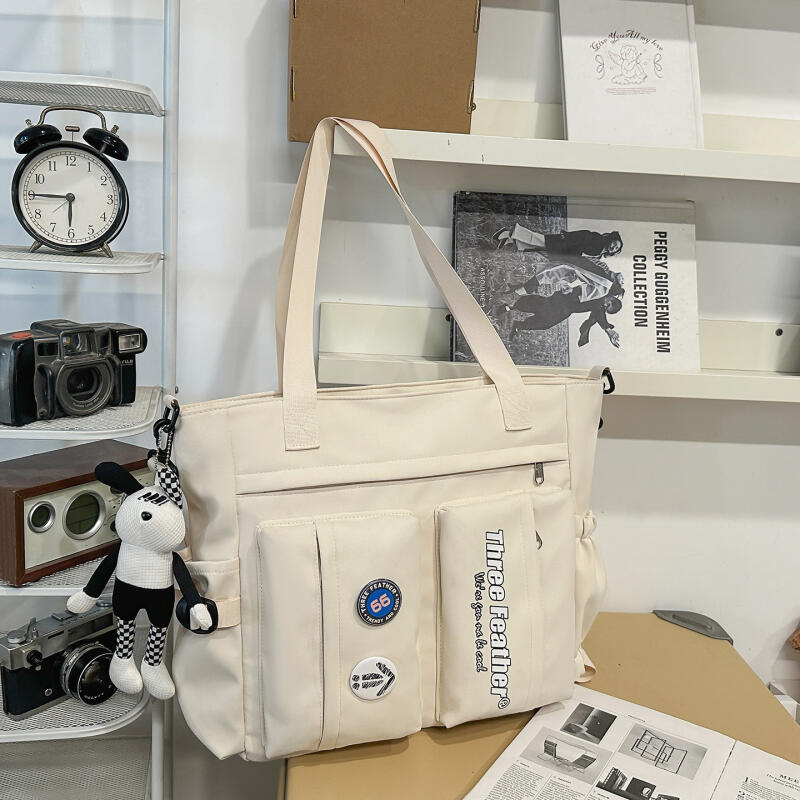 Messenger Bag mit mehreren Fächern für Herren und Damen, große Kapazität, Studenten-Klassentasche, Umhängetasche