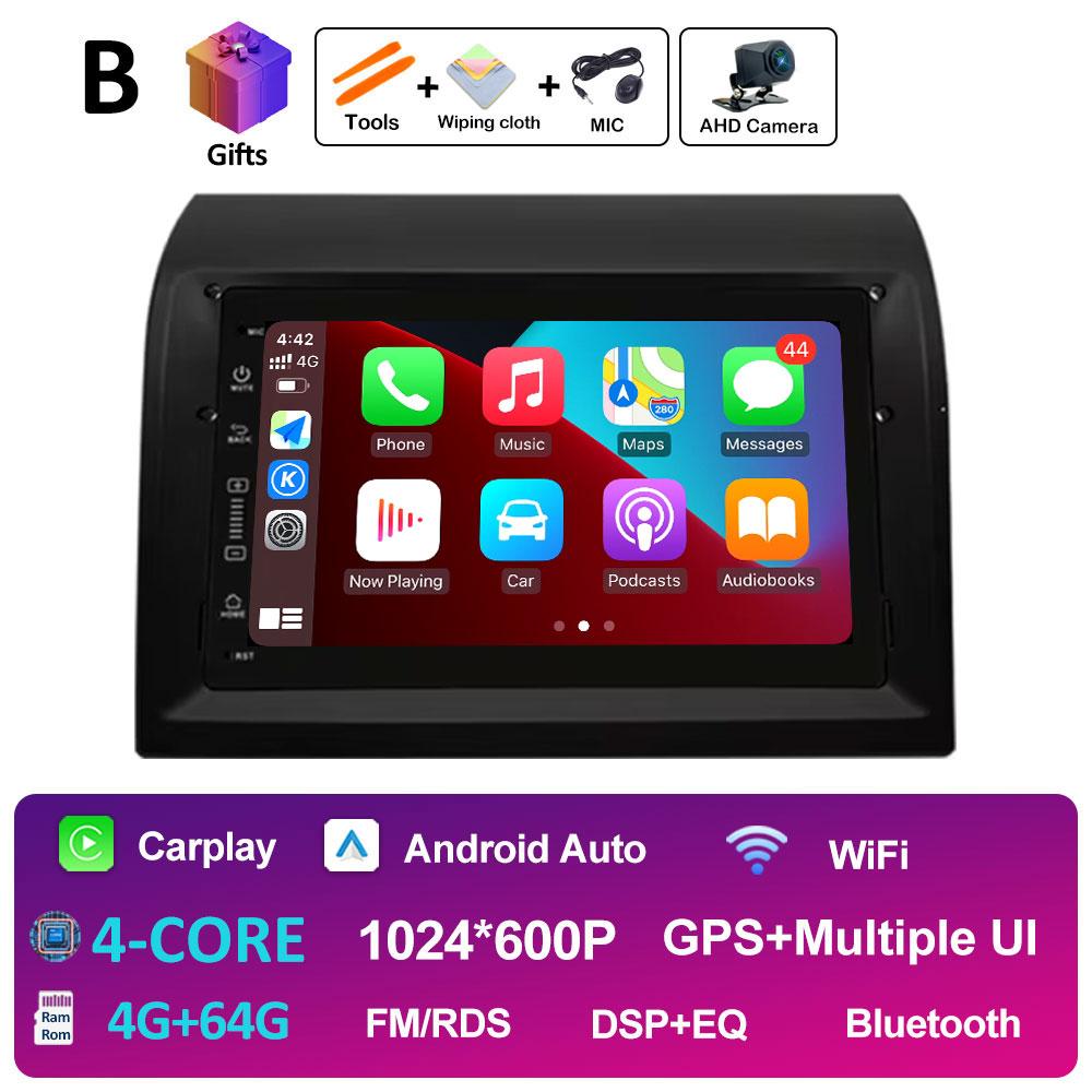 7 Inch Android Car Radio Video Multimedia Player For Fiat Ducato 2006 2007 2008 2009 - 2016 Wireless Carplay Bluetooth Head Unit