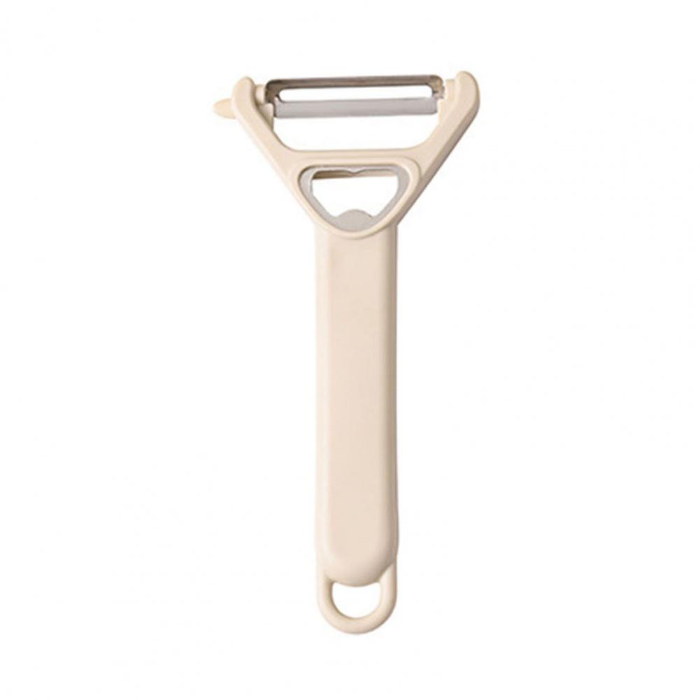 Fruit Peeler 3-in-1 Stainless Steel Vegetable Peeler Ergonomic Peeler for Elderly Sharp Blade Bottle Opener Multi-function