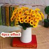 1 Bund, 24 Sonnenblumen-Simulationsblumen, Heim-Wohnzimmer-Dekorationsblumen, Party-Hochzeitsdekorations-Bouquet