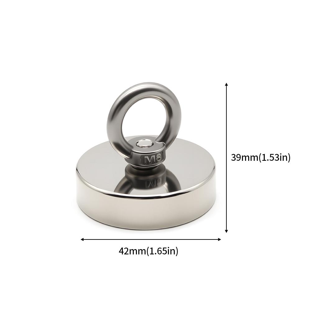 D16-D120mm Neodymium Fishing Hook N52 Heavy Duty Magnet Super Strong Neodymium Magnet  with Countersunk Hole Eyebolt