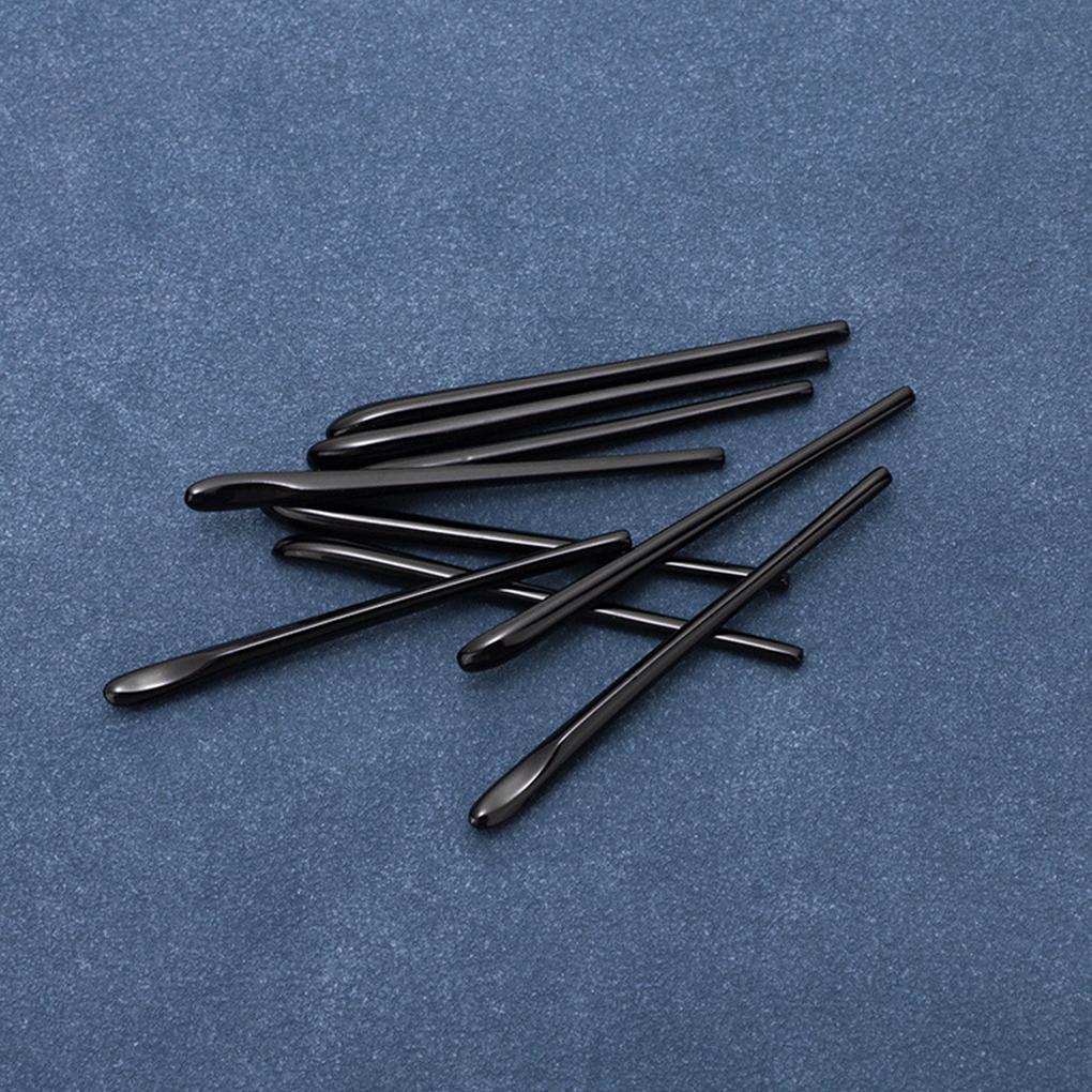 Paski do okularów NOWA Para Twarde Czarne Błyszczące Plastikowe Wymienne Nakładki na Zauszniki Końcówki Do Metalowych Ramion