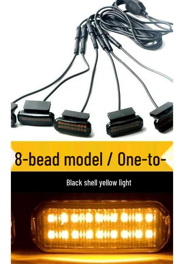 Universal LED Daytime Running Lights for Off-road Vehicles, Pickup Trucks, and SUVs - High Brightness, Small Yellow Grille Lights