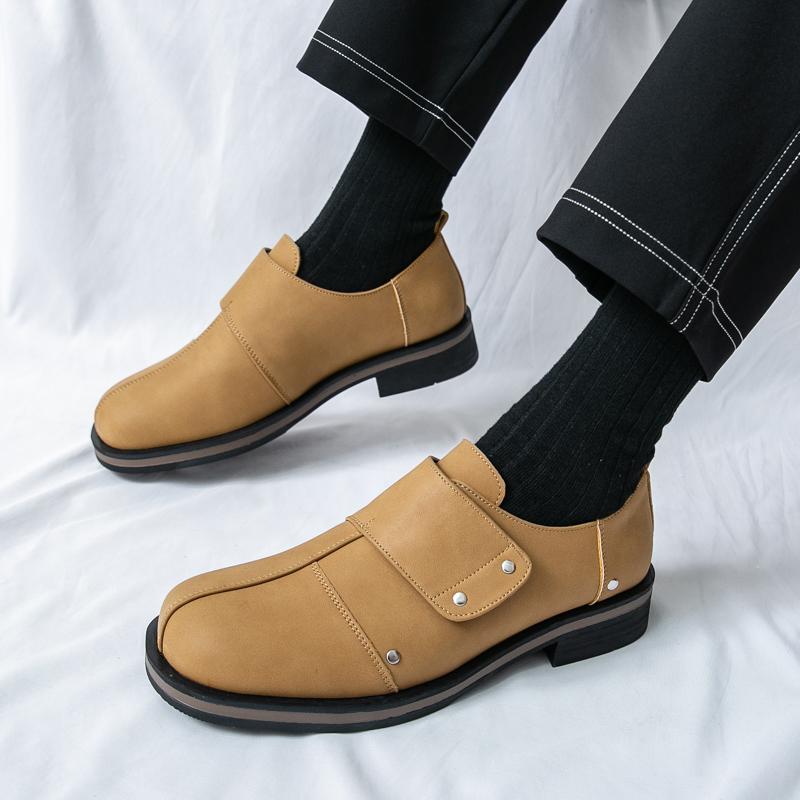 Fashion New 2025 Handmade Leather Men Shoes Design Fashion Sneakers Slip on Loafers Summer Breathable Casual Shoes Men's Walking Flat
