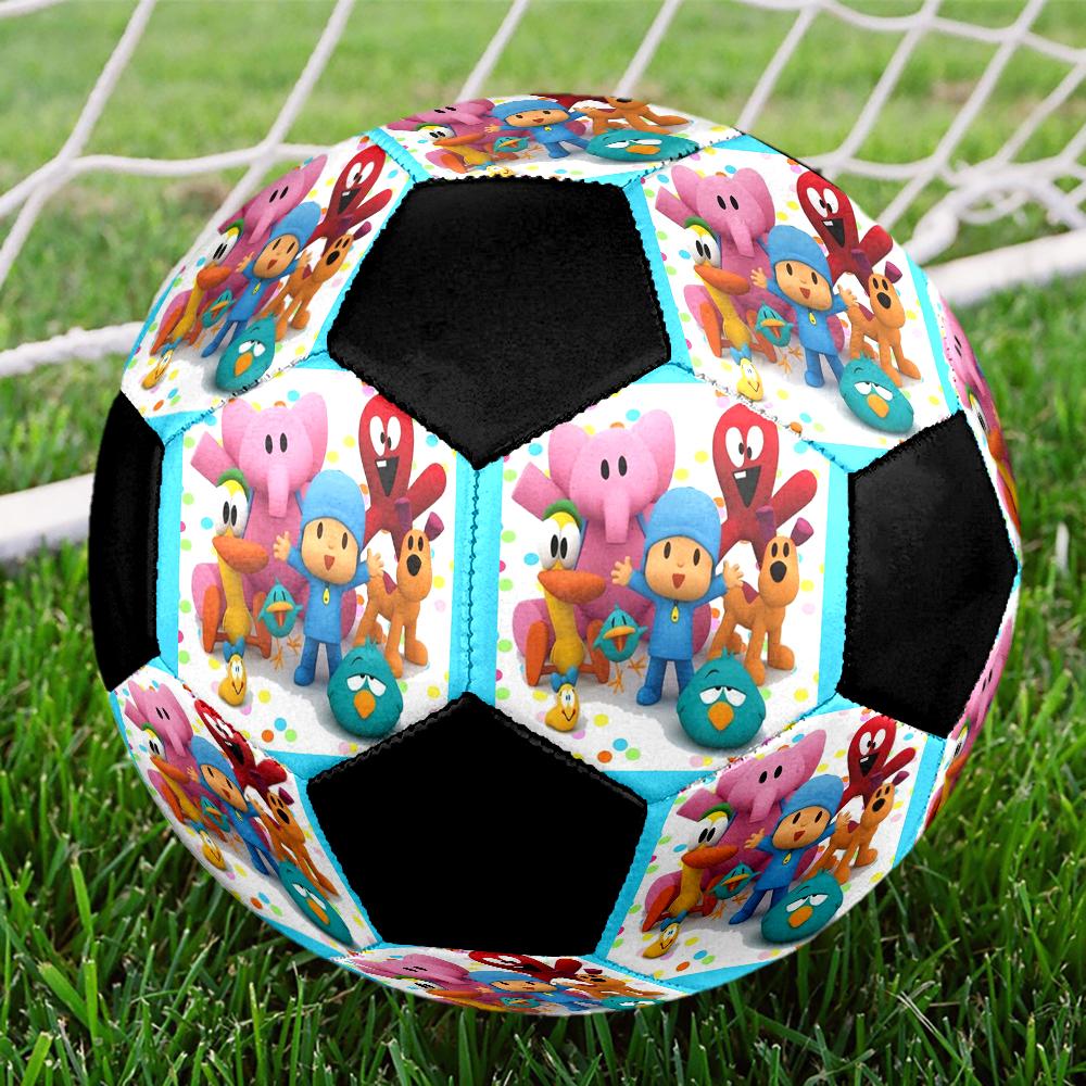 Pocoyo Theme Size 5 Soccer Ball, Suitable for Both Indoor and Outdoor Matches, a Gift Suitable for Everyone.