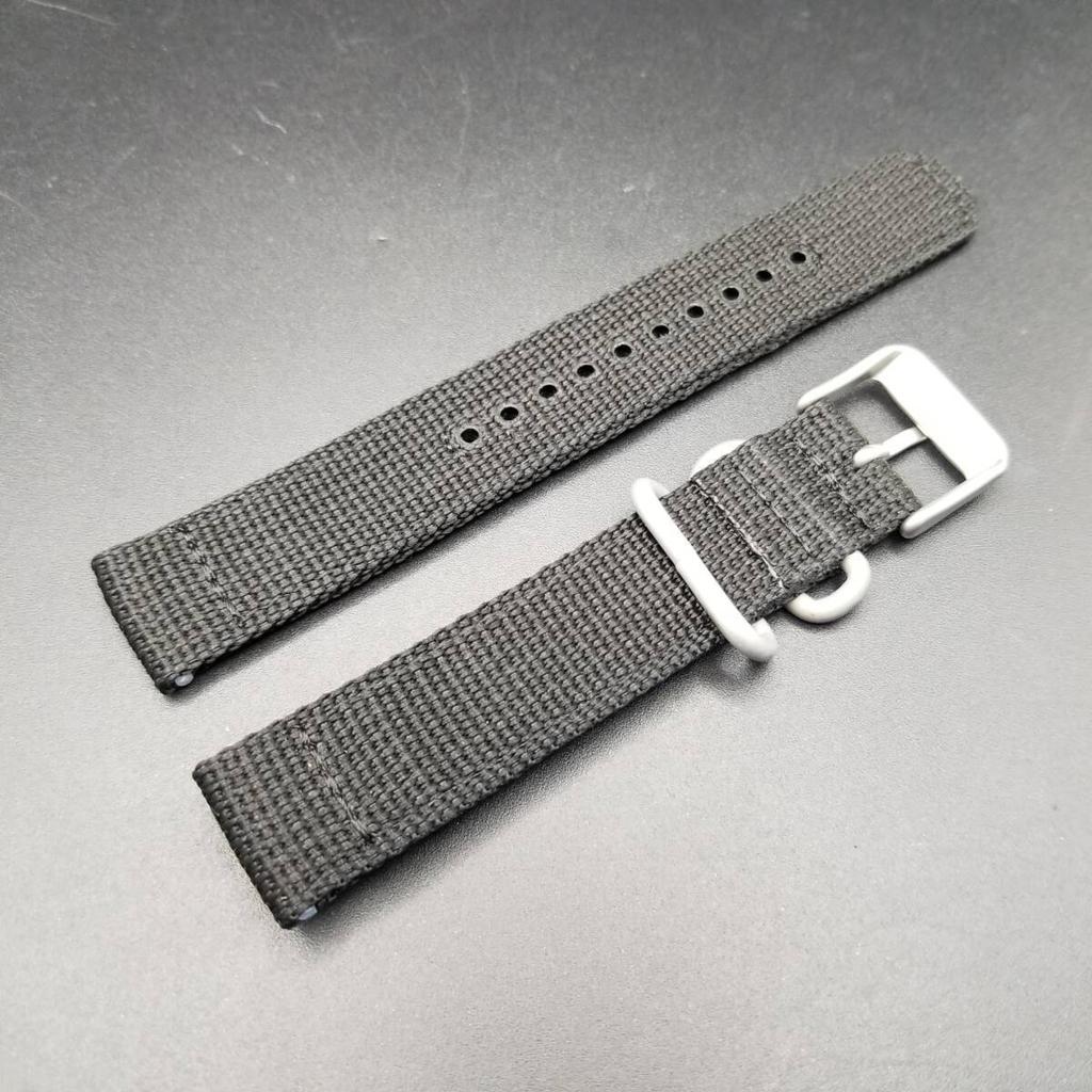 SEIKO 18mm Nylon for Watches Band, Black, SNK809K2/SNK809KD/7S26-02J0 4K13JZ
