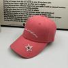 Baseball cap peaked cap purchasing hat spring new embroidery soft top letters casual versatile little stars