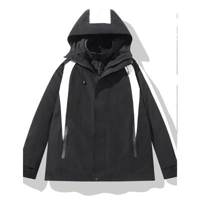 Herbstjacke für Paare, Drei-in-Eins, Fleece-Innenfutter, Winddicht und Wasserdicht, Bergsteigen, Outdoor-Sport, Reisejacke