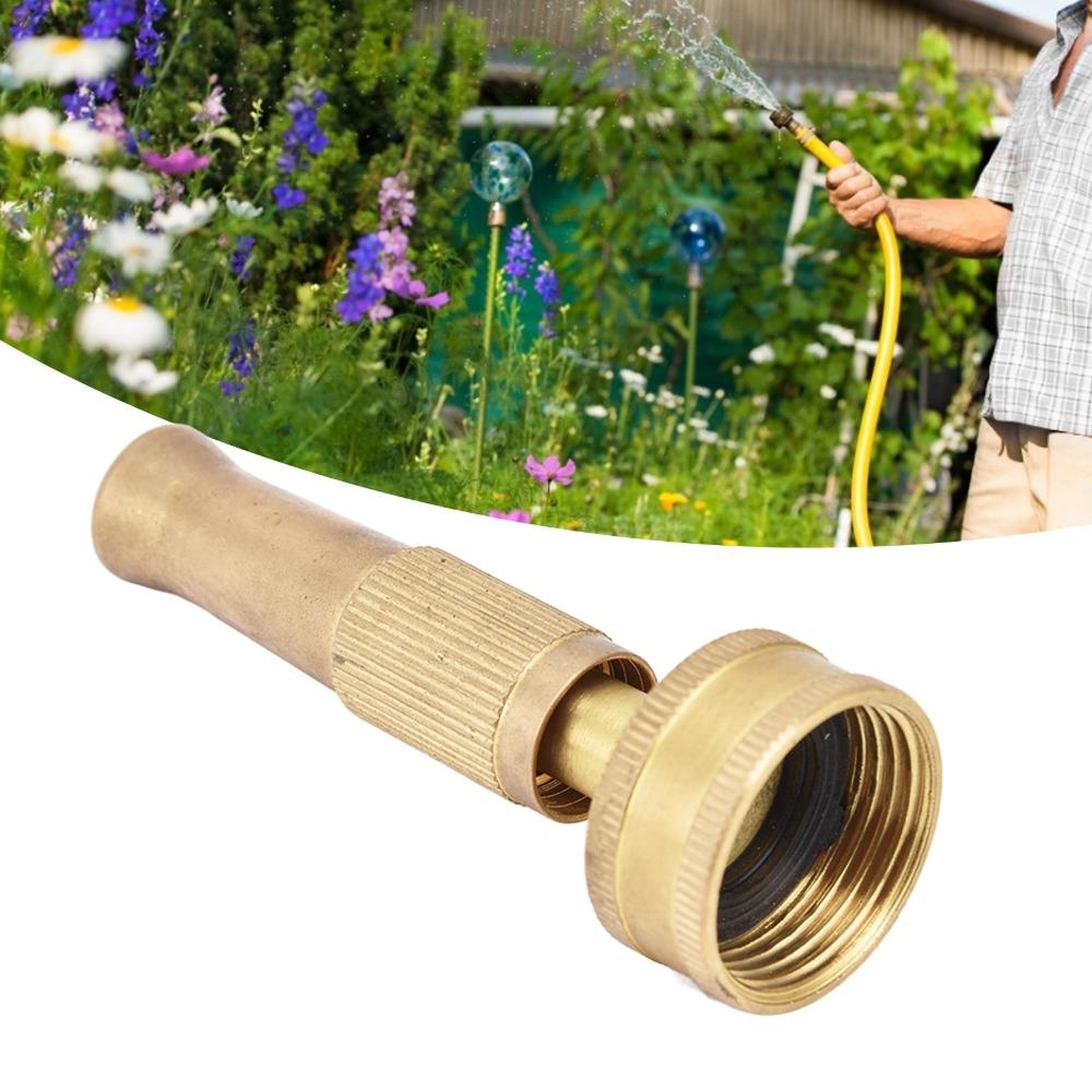3pcs Solid Brass Adjustable Twist Nozzle Female Thread End Garden Hose Sprayer Garden Watering