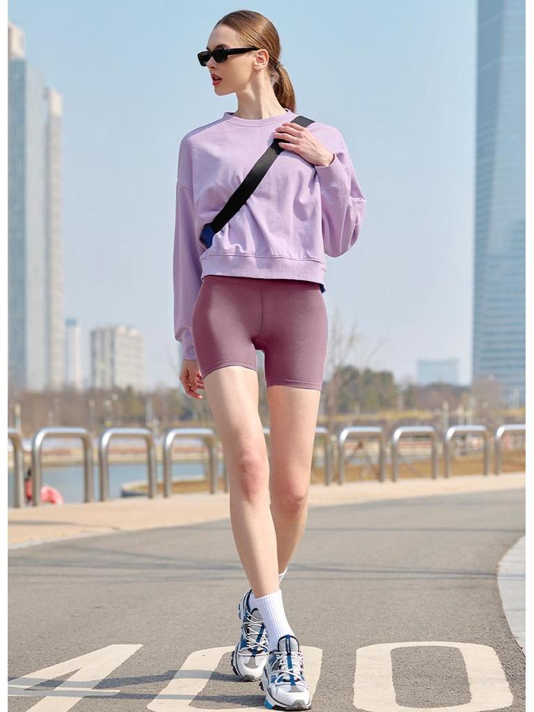 High Waist Hip Lift Yoga Shorts - Women's Slimming, Anti-Exposure Running Leggings