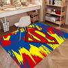 Superman Print Rug, Washable Floor Carpet, For Entryway Dorm Laundry Room Office Study, Home Decor Birthday Christmas Gift