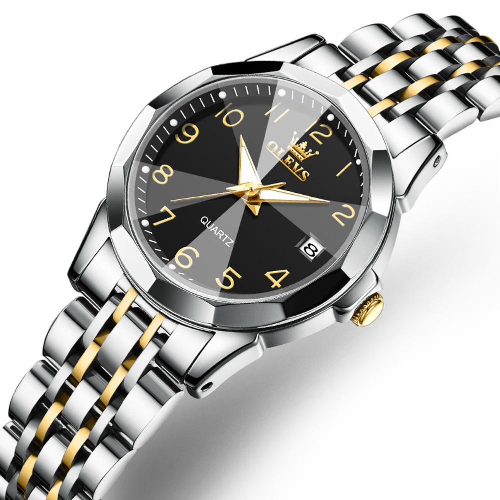 OLEVS Luxury Gold Steel Ladies Watches Fashion Casual Luminous Waterproof Quartz Women's Watches Dress Clock Reloj Mujer