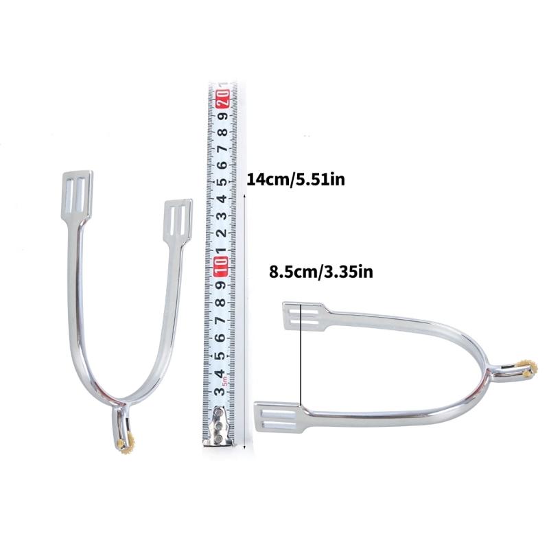 Zincs Alloys Horse Spur Horse Boot Spur Replacement Western Cowboy Horse Spur with Copper Gears for Equestrians Training