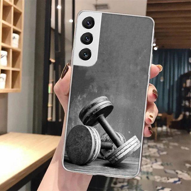 Bodybuilding Gym Fitness měkké pouzdro na telefon Samsung Galaxy M12 M21 M30s M31 M32 Note 20 Ultra 10 Lite 9 8 J4 J6 Plus +M51 M52