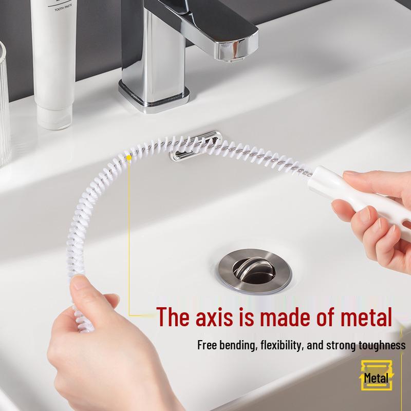 Spiral Hair Unclogger for Bathroom Sink and Washbasin Pipes