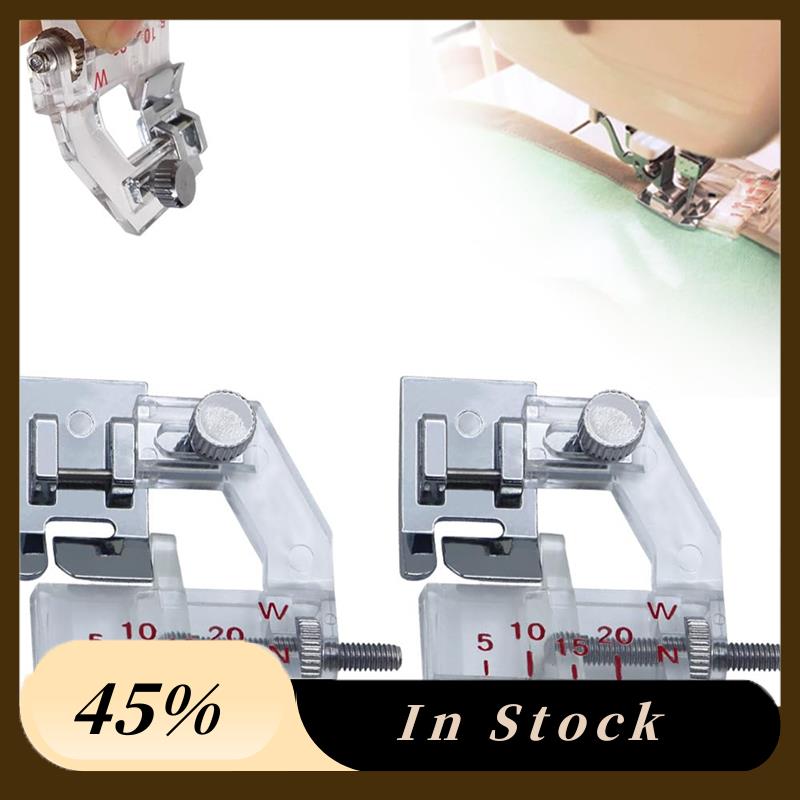 A60Z Top 5 Stück Verstellbarer Schrägband-Einfassfuß, Bereich von 5 mm bis 20 mm, Für Alle Nähmaschinen mit Niedrigem Schaft, Snap-On, Industriell