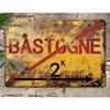 Vintage WWII Metal Tin Sign Battle of The Bulge 8x12 Inch Retro Wall Decor Outdoor