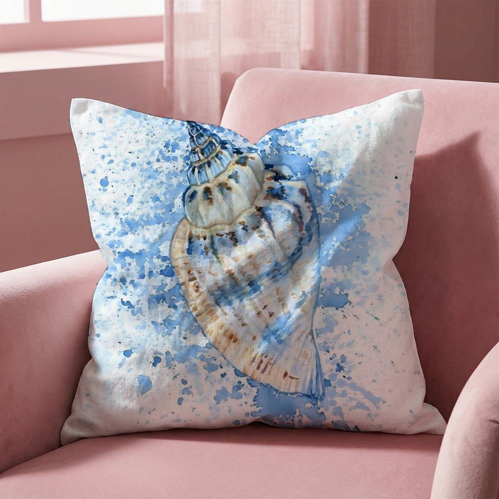 Sea Animal Turtle Coral Cushion Cover Multi-Scene Pillow Cover for Home & Car - Reversible, Soft & Durable for Daily Use