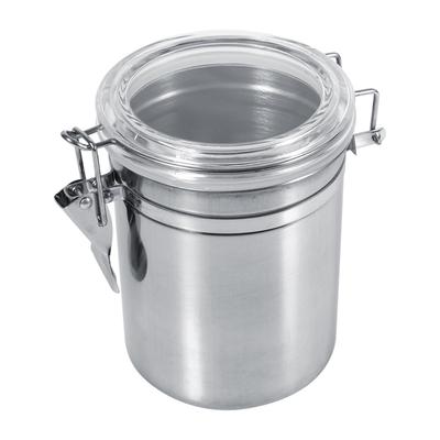 Stainless Steel Kitchen Food Storage Container Bottle Sugar Tea Coffee Beans Canister (L)