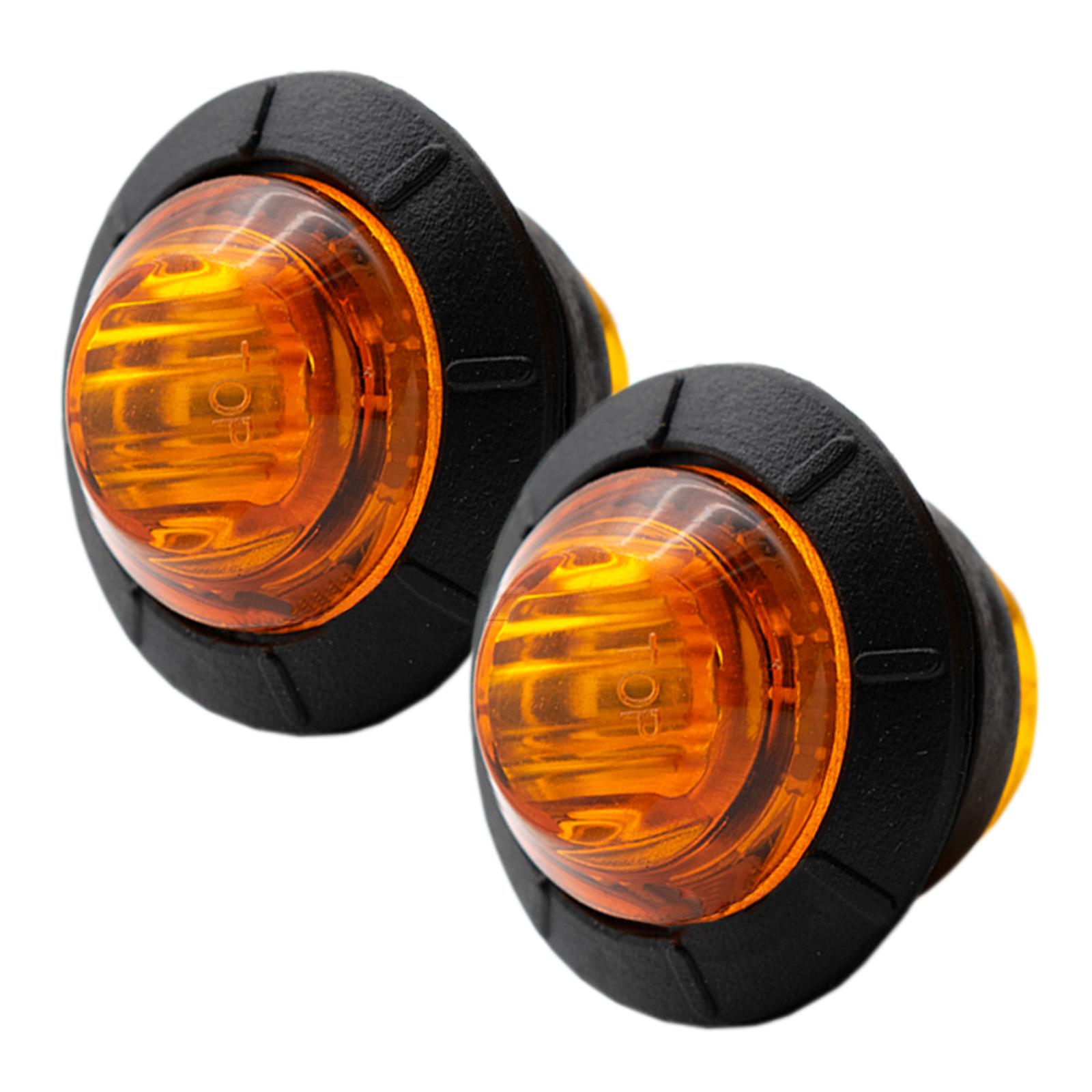 

Оранжевый, желтый, янтарный, круглый светодиодный сигнальный фонарь 3/4 дюйма, габаритный фонарь, индикатор, фонарь для прицепа, грузовика, каравана, кемпера UTE 12 В 24 В 2PC жёлтый