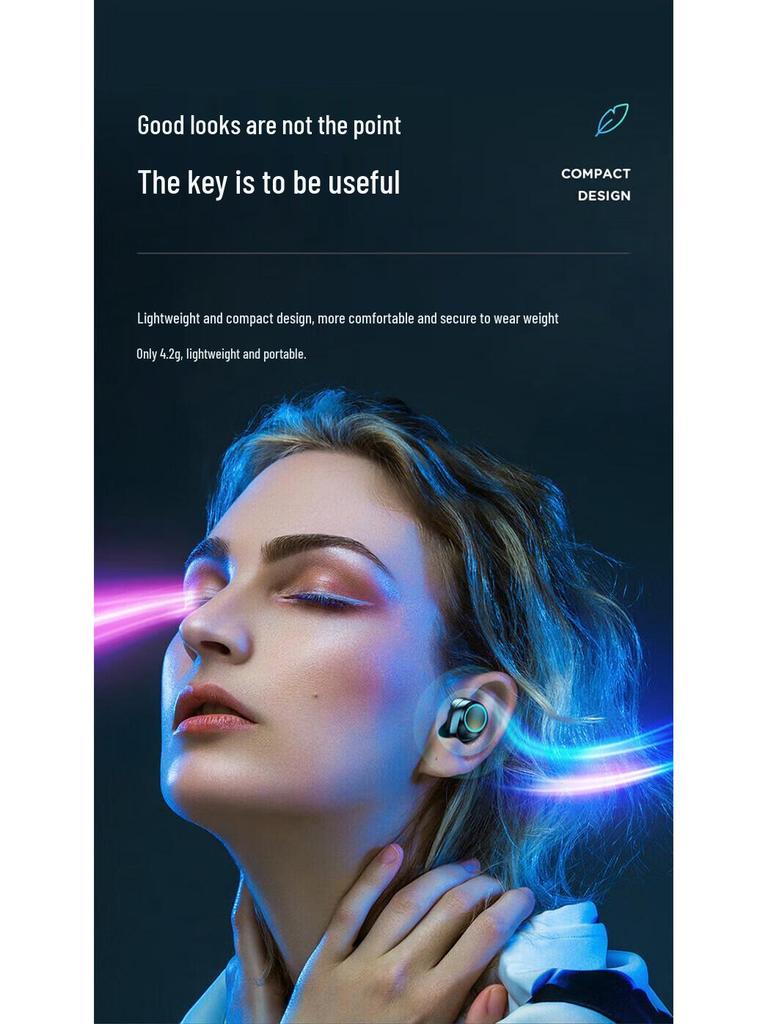 TWS-X10 Bluetooth Earbuds 5.4 In-ear Private Mold Wireless Dual Earphones