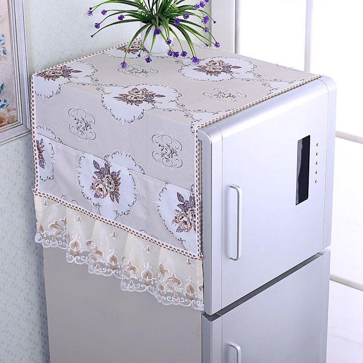 Washable and Wear-resistant Refrigerator Dust Protection Cover Microwave Oven Universal Cover Cloth Single Door Double Door Refrigerator Cover Cloth