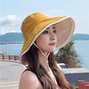 Soft Double-sided Wear Fisherman's Hat Broad-edged Bucket Hat Portable Women Sun Hat  Beach