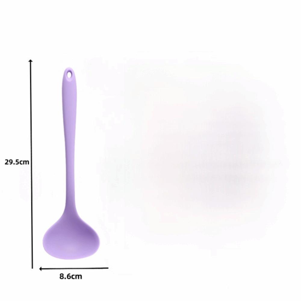 Soft Silicone Soup Ladle Non-scratch Pan Serving Scoop Cooking Scoop  Porridge Scooping