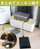 APPROCE Cable Power Strip Storage Cable Wooden 3 Large Box, Case, Concealer, Board, Resin, Outlets, White,