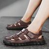 Summer Men's Casual Sandals Large Size Genuine Leather Casual Handmade Sandals Breathable Casual Sneakers Sandals for Men