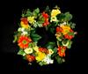 Elegant Decorative Wreath of Artificial Flowers 35 Cm
