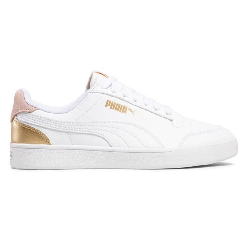 Puma Shuffle Versatile Low Skate Shoes Unisex White Gold 309668-09